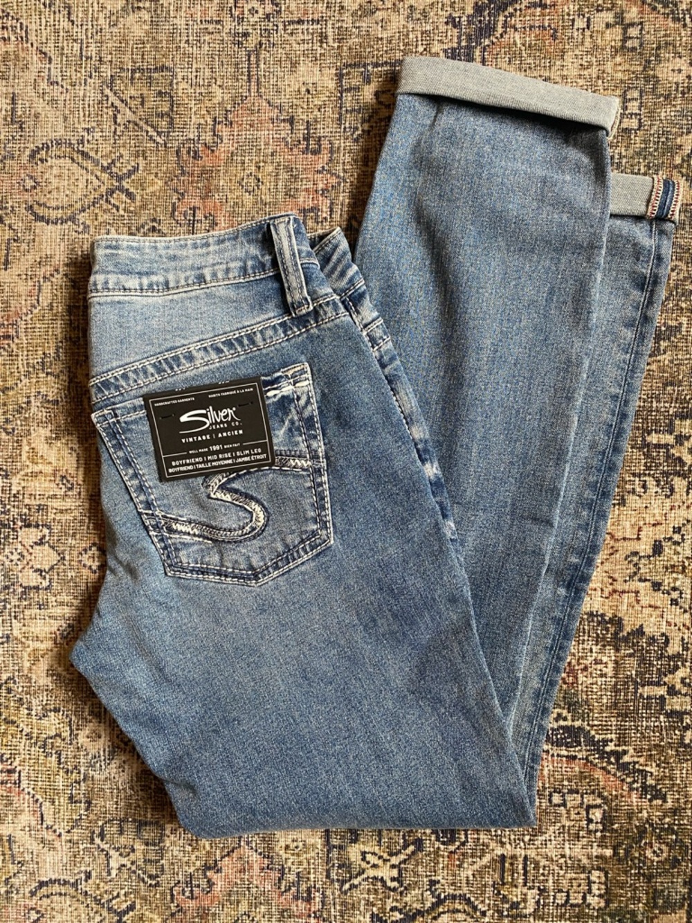 Silver Jeans Women Boyfriend Jeans - Light Blue Wash